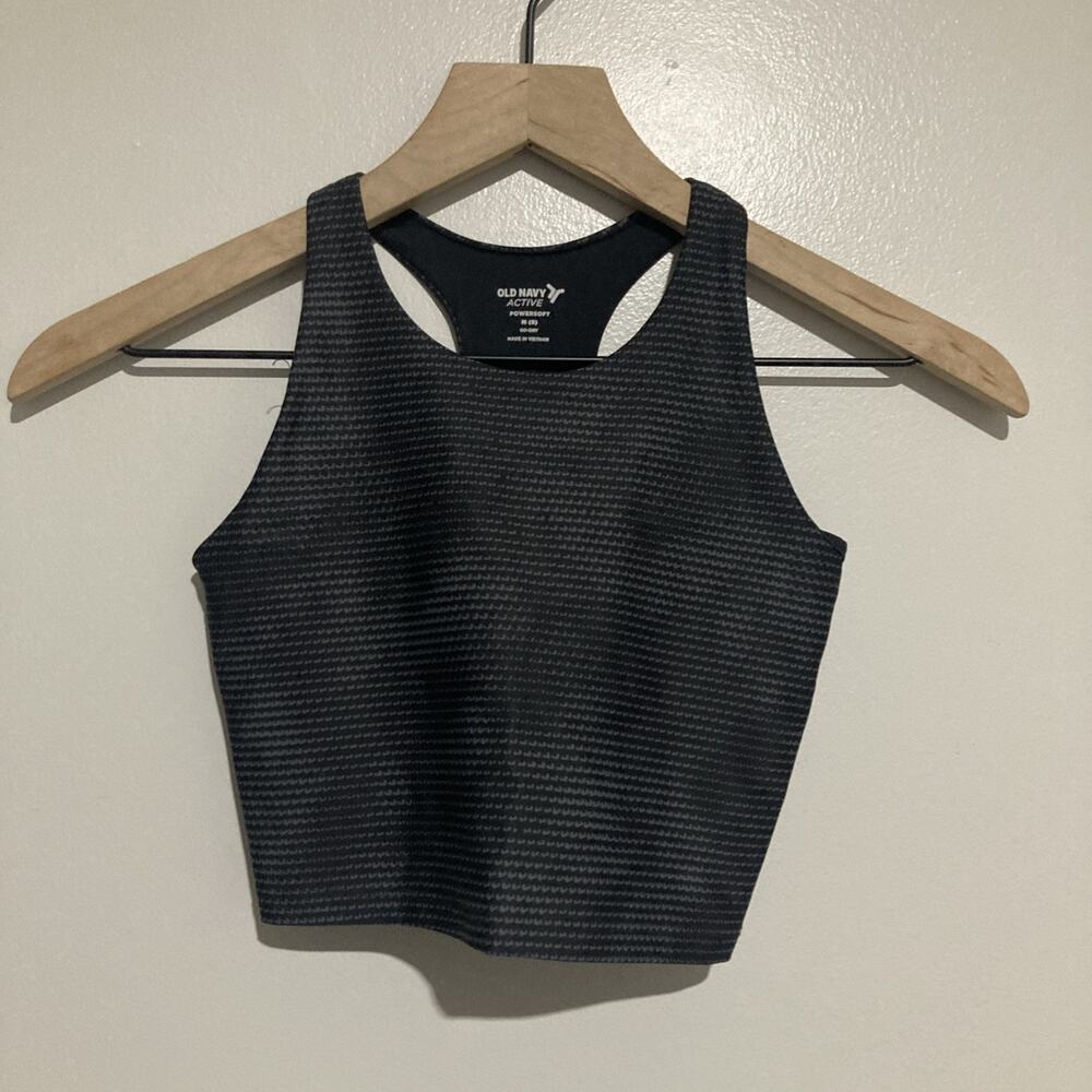 Old Navy Active Girls Sports Bra Black Size M (8) Training Athleisure